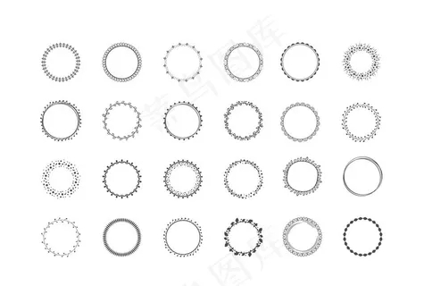 圆形花边图片