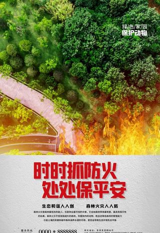 森林防火海报图片