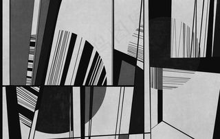 几何线条背景墙图片