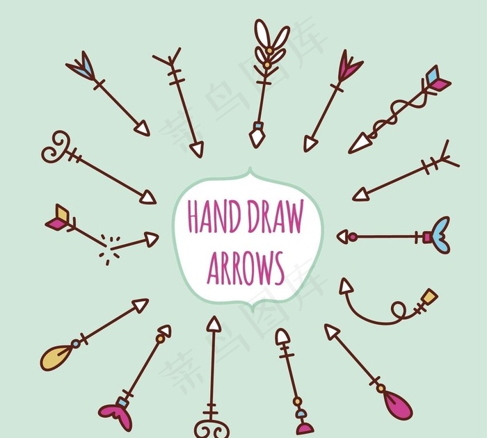 手绘可爱箭头图片