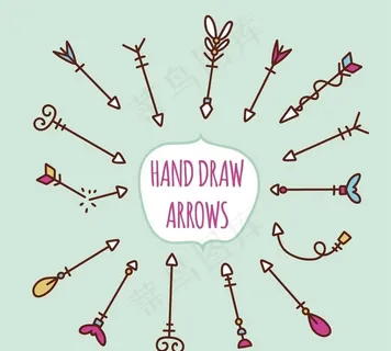 手绘可爱箭头图片