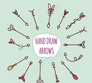 手绘可爱箭头图片