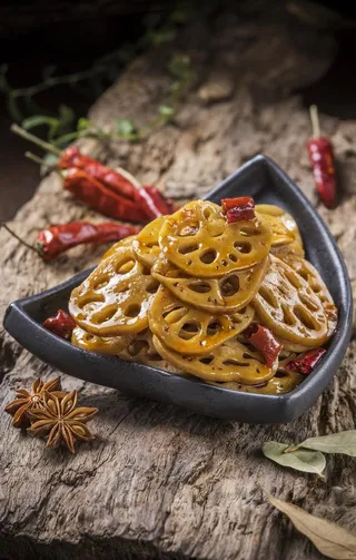 麻辣藕片图片