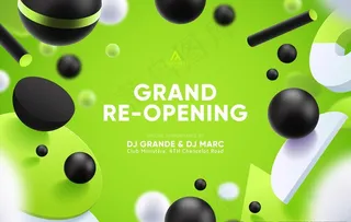 绿色几何背景图片