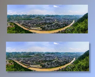 茅台镇全景图图片