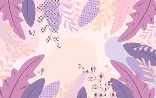 手绘植物叶子图片