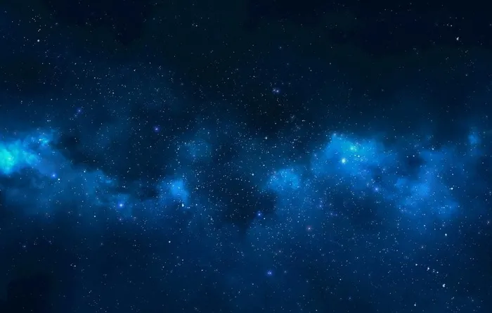 天空背景 蓝色 夜晚 星空图片