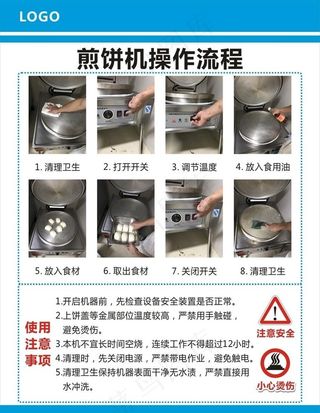 煎饼机操作流程图片