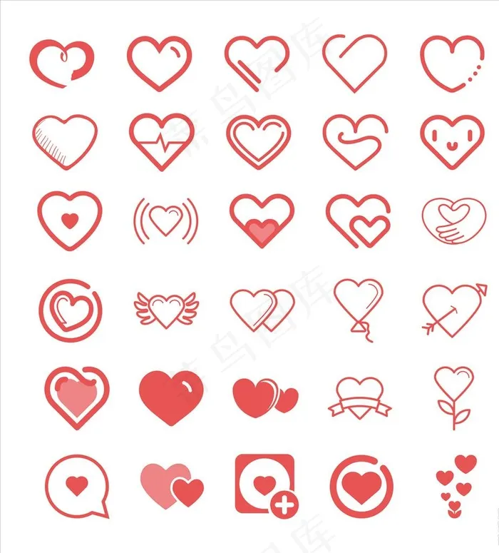 爱心图片psd模版下载