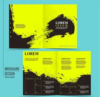 水墨折页小册子图片