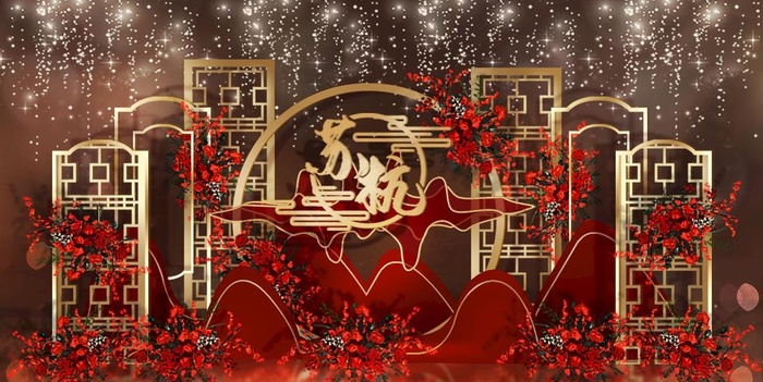 新中式婚礼图片(1372X732(DPI:300))psd模版下载