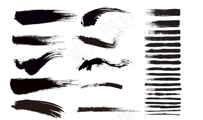 矢量笔触图片ai矢量模版下载