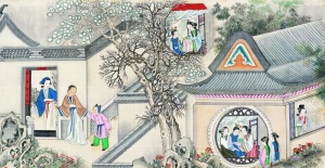 古代市井工笔画图片