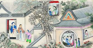 古代市井工笔画图片