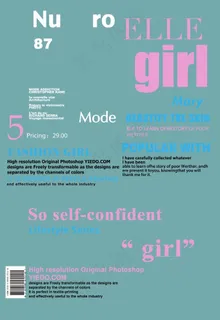 英文 时尚杂志 人像  字体图片