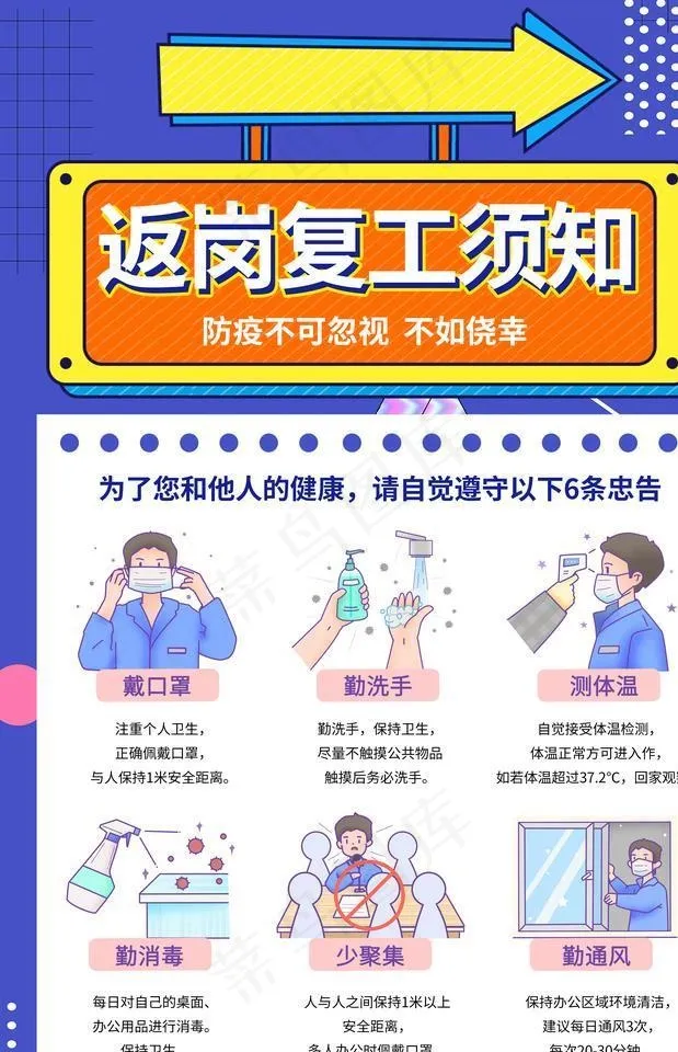 疫情复工图片(3543X5315(DPI:300))psd模版下载
