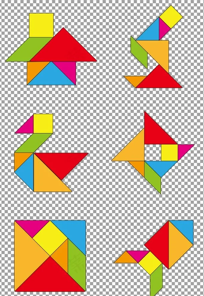 七巧板拼图图片