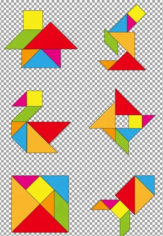 七巧板拼图图片