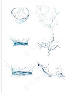 水花  水滴矢量图png图片