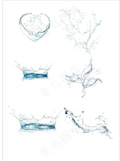 水花  水滴矢量图png图片 水花  水滴矢量图png图片