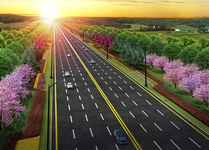 道路景观图片