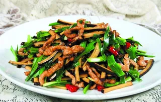 韭菜香干肉丝图片