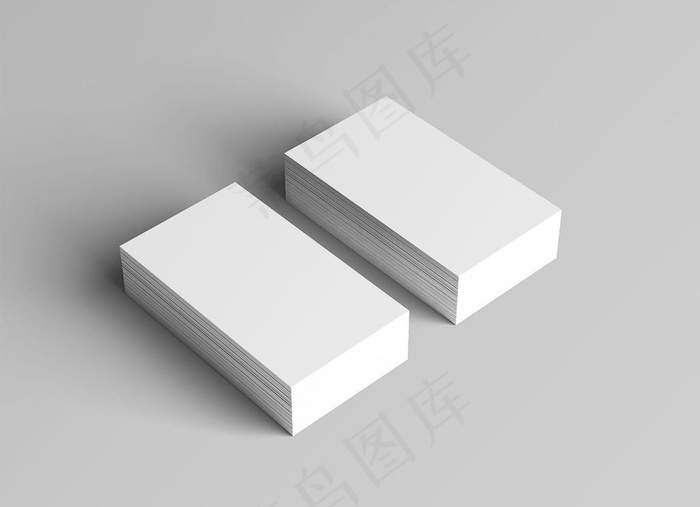 白色名片效果图样机图片psd模版下载