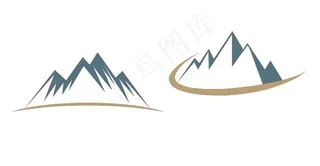 矢量山图片