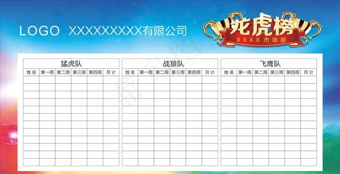 龙虎榜展板图片cdr矢量模版下载