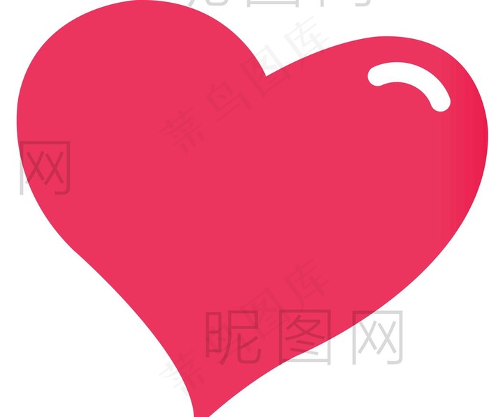 爱心UI标识标志LOGO图片ai矢量模版下载