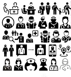 医生医疗图标图片