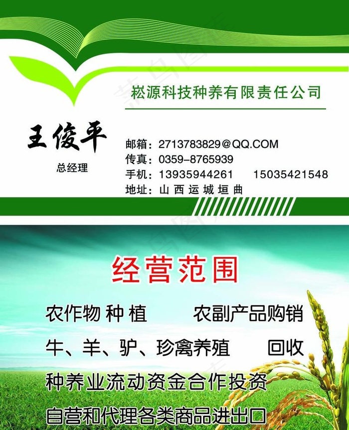 崧源科技名片图片psd模版下载