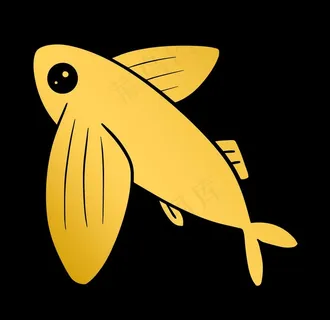 金色飞鱼图片