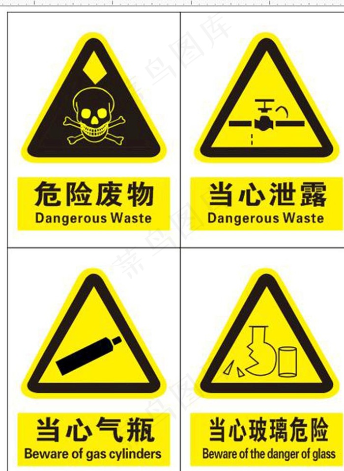 安全标识图片cdr矢量模版下载