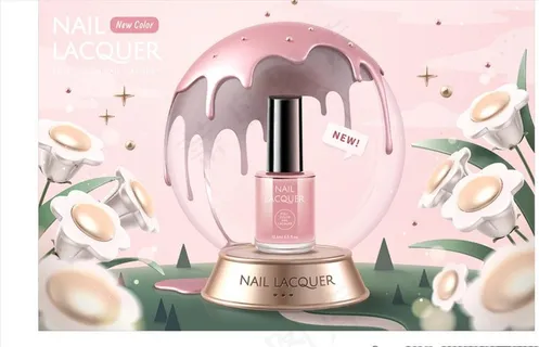 时尚指甲油海报图片