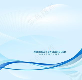蓝色曲线背景图片
