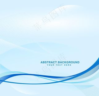 蓝色曲线背景图片