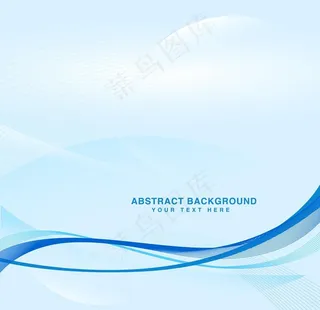 蓝色曲线背景图片