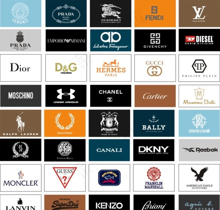 大牌品牌标志logo图片cdr矢量模版下载