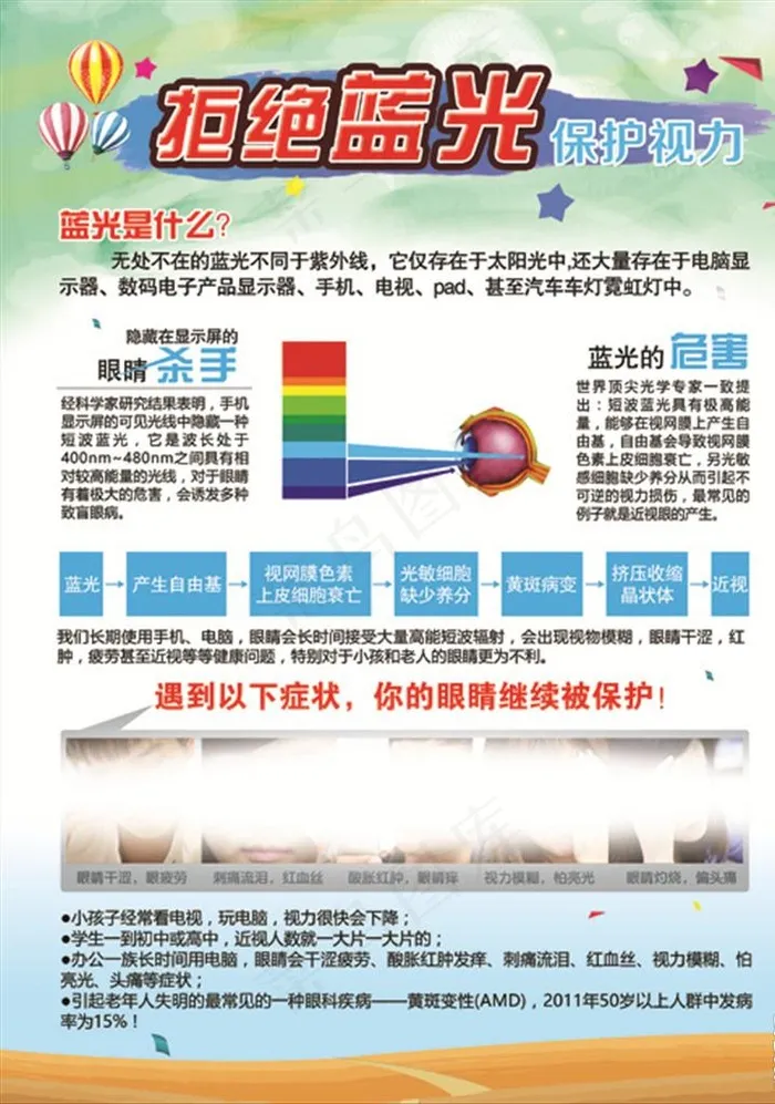 防蓝光图片psd模版下载