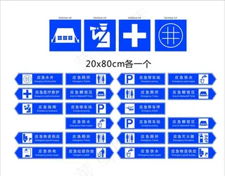 应急避难标识图片