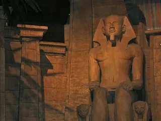 埃及卢克索神庙遗址景观图片