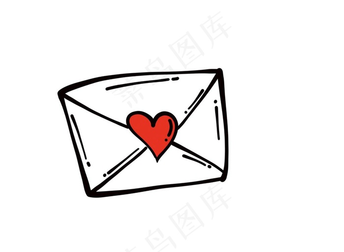 信封爱心图片