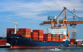 集装箱货船图片