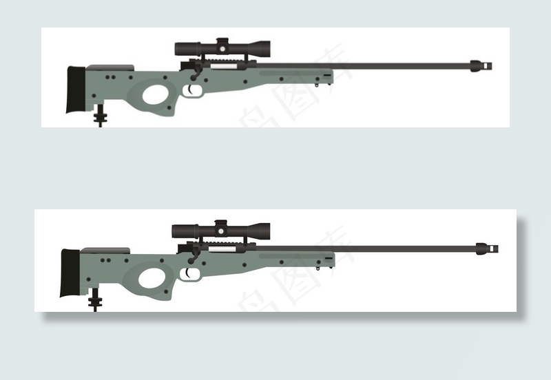 AWM  狙击枪  刺激战场图片cdr矢量模版下载