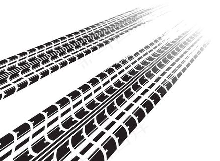 汽车轮胎印痕图片