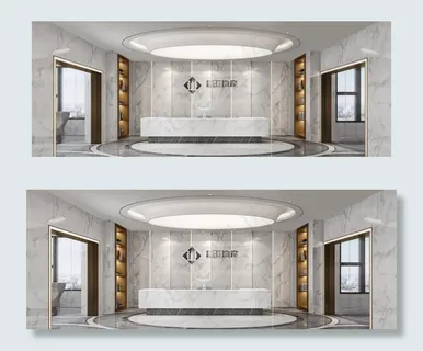 办公室前台图片