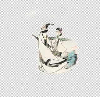 中国风水墨古代人物图片