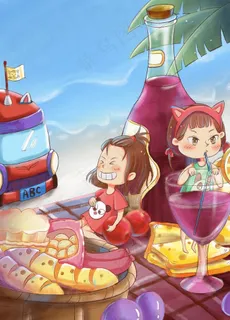 儿童插画图片