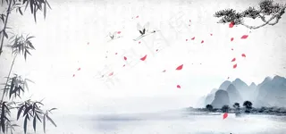 水墨背景图片